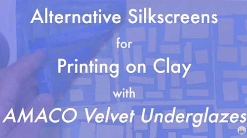 Alternative Silkscreens for Printing on Clay