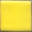 Bright yellow glaze sample tile for ceramics, showcasing smooth texture and vibrant color ideal for pottery decoration.
