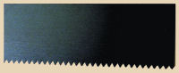 Black serrated rib tool for shaping and smoothing clay surfaces in pottery and ceramics at Georgies Ceramic & Clay Company.