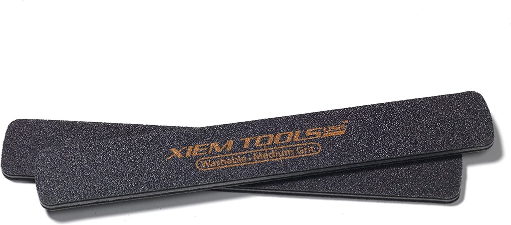Two Xiem Tools medium grip clay rib tools, designed for shaping and smoothing pottery and ceramics.