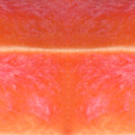 Orange-red glaze sample with a smooth gradient, showcasing a rich color variation ideal for ceramic pottery decoration.