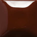 Glossy brown ceramic glaze sample showcasing smooth texture and rich color, ideal for pottery and decorative pieces.