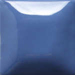 Glossy blue ceramic glaze sample tile, showcasing a smooth surface ideal for pottery and decorative glazing projects.