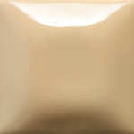 A smooth, glossy beige glaze sample tile, ideal for pottery and ceramic art applications.