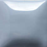 Glossy pale blue ceramic glaze sample, ideal for pottery and sculpture, showcasing a smooth finish and even application.