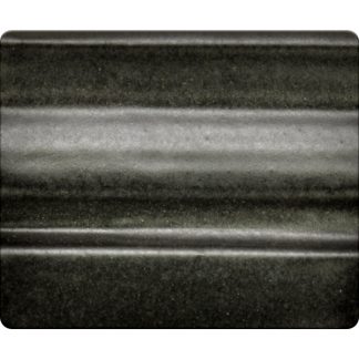 Dark green-gray clay with a smooth, glossy finish, ideal for ceramic projects and glaze testing at Georgies Ceramic & Clay Company.