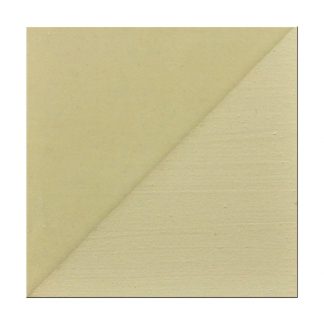 Sample of light yellow ceramic glaze, showing a matte finish with a smooth texture, ideal for pottery and decorative projects.