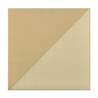 Clay color swatch showing a light beige tone on one half and a darker beige on the other, for ceramic project use.