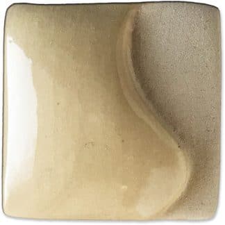 Satin smooth clay surface with a golden beige glaze, showcasing subtle curves and texture for ceramic art or pottery.
