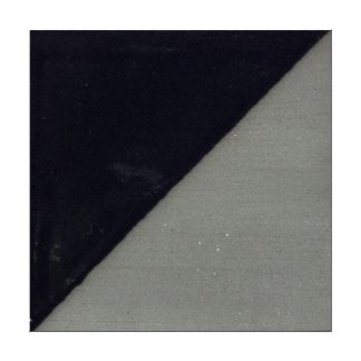 Black and gray clay color swatch showing a smooth glaze finish, ideal for pottery decoration and ceramic artworks.