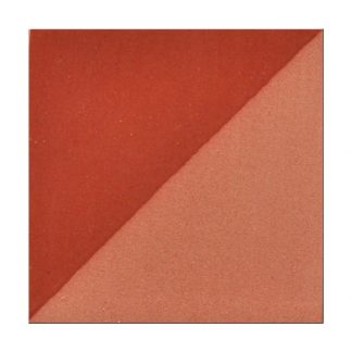 Square tile featuring a gradient of earthy red tones, showcasing a ceramic glaze sample for pottery and sculpture.