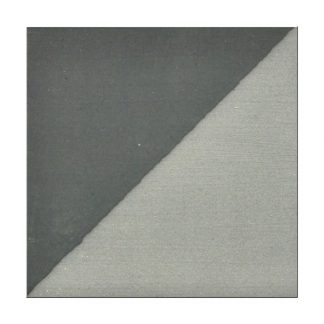 Ceramic color swatch featuring a dark gray side and a light gray side, ideal for glazing pottery and clay projects.