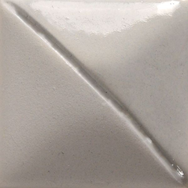 Glossy white ceramic tile with diagonal texture, suitable for pottery glazing and decorative applications in studios.