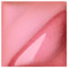 Soft pink clay glaze sample showcasing a glossy finish, ideal for enhancing pottery and ceramic pieces in studio projects.