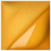 Glaze sample in bright yellow with smooth texture and subtle sheen, ideal for pottery and ceramic decoration.