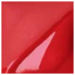 Glossy red glaze sample reflecting light, ideal for pottery and ceramic decoration, as used in Georgies ceramic projects.