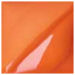 A vibrant orange glaze sample, ideal for pottery decoration, showcasing a smooth finish and rich color.