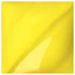 Bright yellow ceramic glaze sample, showcasing a smooth finish ideal for pottery decoration and glazing techniques.