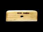 Wooden trim tool from MAM Tools, used for shaping and refining pottery and clay projects in ceramics.