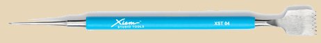 Xiem ceramic detailing tool featuring a fine point and textured end for precision work in pottery decoration and glazing.