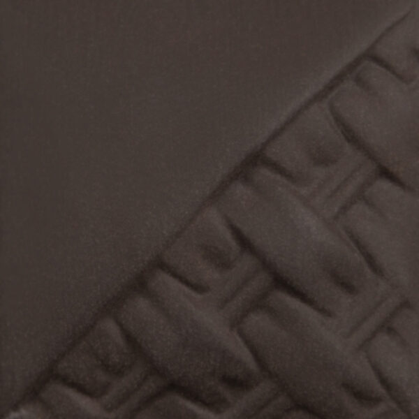 Dark brown clay surface with textured pattern, ideal for pottery decoration and sculptural techniques at Georgies Ceramic & Clay Company.