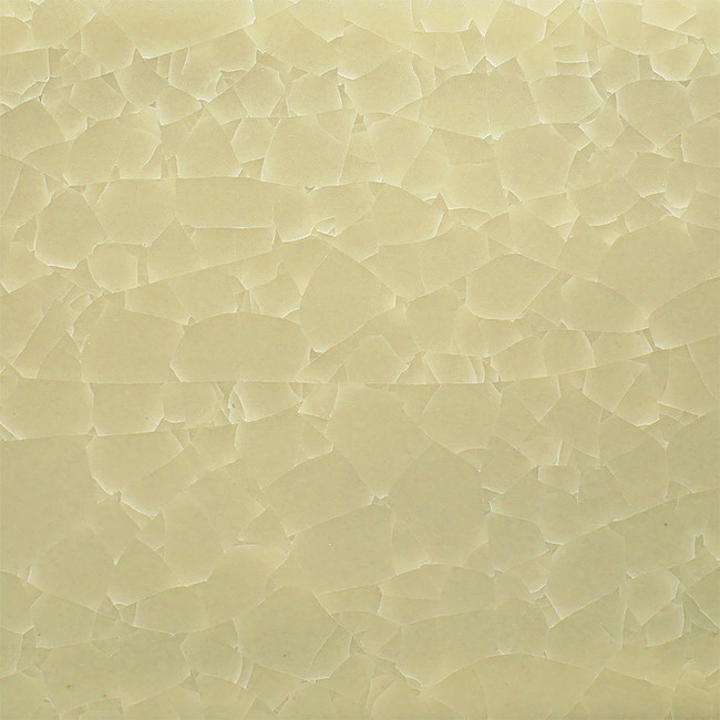 Cracked, pale celadon glaze surface showcasing texture variations ideal for ceramic decoration and glazing techniques.