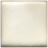 Glossy off-white ceramic glaze sample tile for pottery and sculpture applications, showcasing a smooth, even finish.