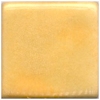 Glossy yellow ceramic glaze sample square, suitable for pottery decoration and firing in kilns, showcasing vibrant color.