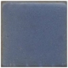 Blue ceramic glaze sample tile displaying a smooth, glossy finish suitable for pottery and stoneware applications.