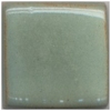 Soft green ceramic glaze sample square, showcasing a smooth finish suitable for pottery and stoneware applications.