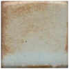 Light blue ceramic glaze sample with a rust-colored mottled finish, ideal for pottery and sculpture applications.