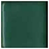 Shiny dark green ceramic glaze sample tile for pottery and sculptures, ideal for adding depth and richness to clay pieces.