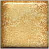 A glossy golden-yellow glaze sample tile, showcasing a textured surface with subtle variations in color, ideal for pottery finishes.