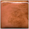 Copper Red glaze sample displaying rich reddish-brown tones with subtle texture, ideal for ceramic decoration and firing.