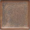 A textured brown ceramic glaze sample tile, showcasing a metallic shimmer and subtle variations in color.