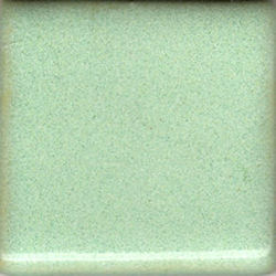 Glossy light green glaze sample tile, showing a smooth texture ideal for ceramic pottery decoration.