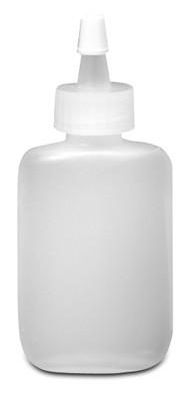 Clear squeeze bottle for applying slip or liquid clay, ideal for decorating ceramics and pottery projects at Georgies Ceramic & Clay Company.