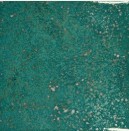 Teal ceramic glaze sample with textured surface, ideal for adding depth to pottery and sculpture in Georgies clay work.