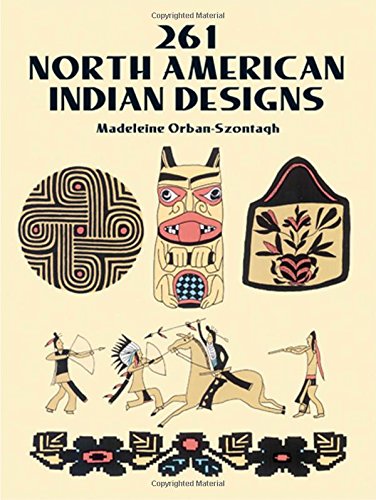 Cover of 261 North American Indian Designs book featuring various indigenous designs and motifs for ceramic decoration.