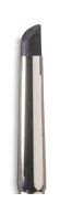 Stainless steel trimming tool with a curved blade, essential for detailing pottery and ceramics during the finishing process.