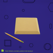 A beige clay slab with a pencil for scale, suitable for pottery sculpting and hand-building techniques.