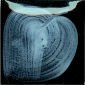 Swatch of smooth blue ceramic glaze with layered textures, ideal for pottery and sculpture applications.