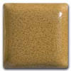 A square glaze sample tile in a warm, golden yellow color, ideal for pottery and ceramic projects from Georgies.