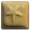 Caramel-colored clay tile with a star design, ideal for ceramic projects and decoration.