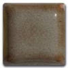 Square ceramic glaze sample in a warm brown tone with subtle speckling, ideal for pottery and decorative finishes.