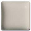 A smooth, matte light gray ceramic glaze sample square suitable for pottery and sculptures. Ideal for kiln firing.
