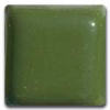Glossy green ceramic glaze color sample, perfect for pottery, sculpture, or decorative finishes in ceramic art.