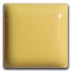 Glossy yellow ceramic glaze sample suitable for pottery decoration and firing in kilns from Georgies Ceramic & Clay Company.